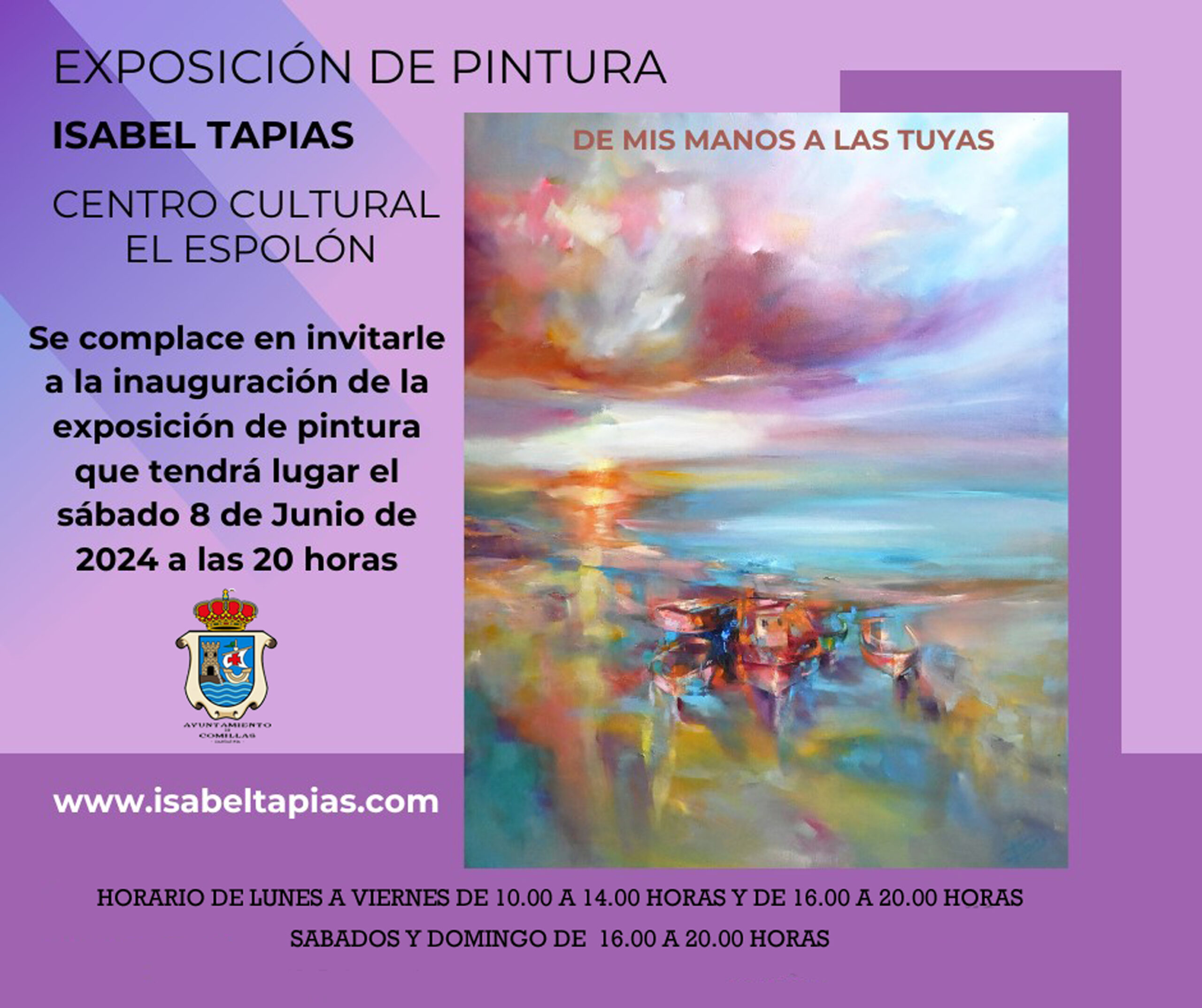 INAUGURACIÓN EXPOSICIÓN DE PINTURA Isabel Tapias