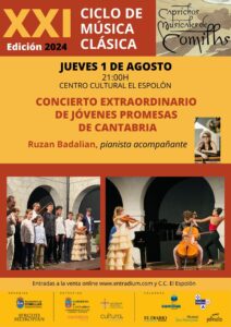CAPRICHOS MUSICALES “CONCIERTO EXTRAORDINARIO DE JÓVENES PROMESAS DE CANTABRIA”