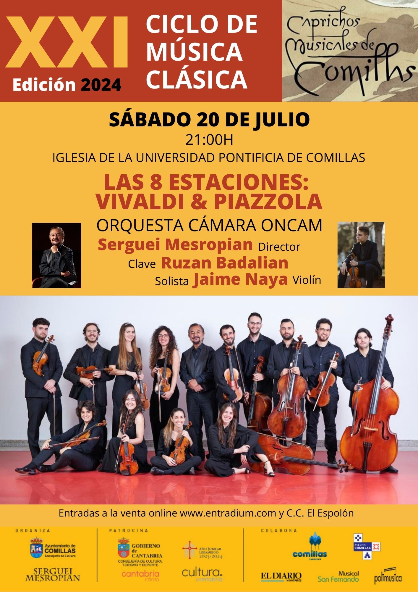 “LAS 8 ESTACIONES, VIVALDI Y PIAZZOLA”