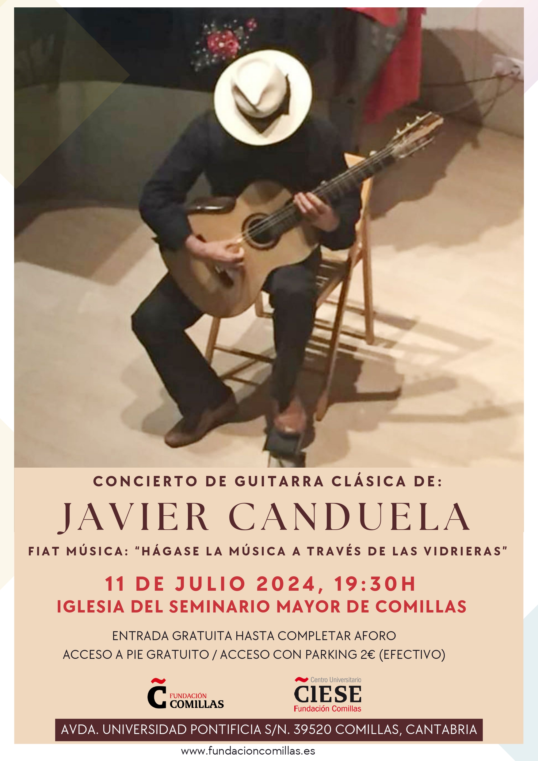 CONCIERTO DE GUITARRA CLÁSICA DE JAVIER CANDUELA