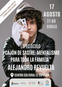 ESPECTÁCULO « CAJÓN DE SASTRE. MENTALISMO PARA TODA LA FAMILIA » ALEJANDRO REVUELTA