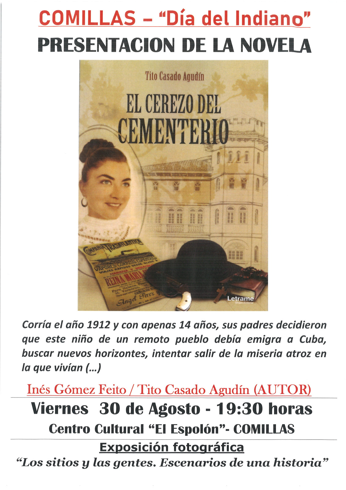 PRESENTACION DEL LIBRO «EL CEREZO DEL CEMENTERIO»