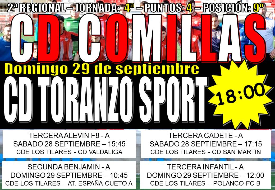 FOOTBALL MATCH: CD COMILLAS – CD TORANZO SPORT