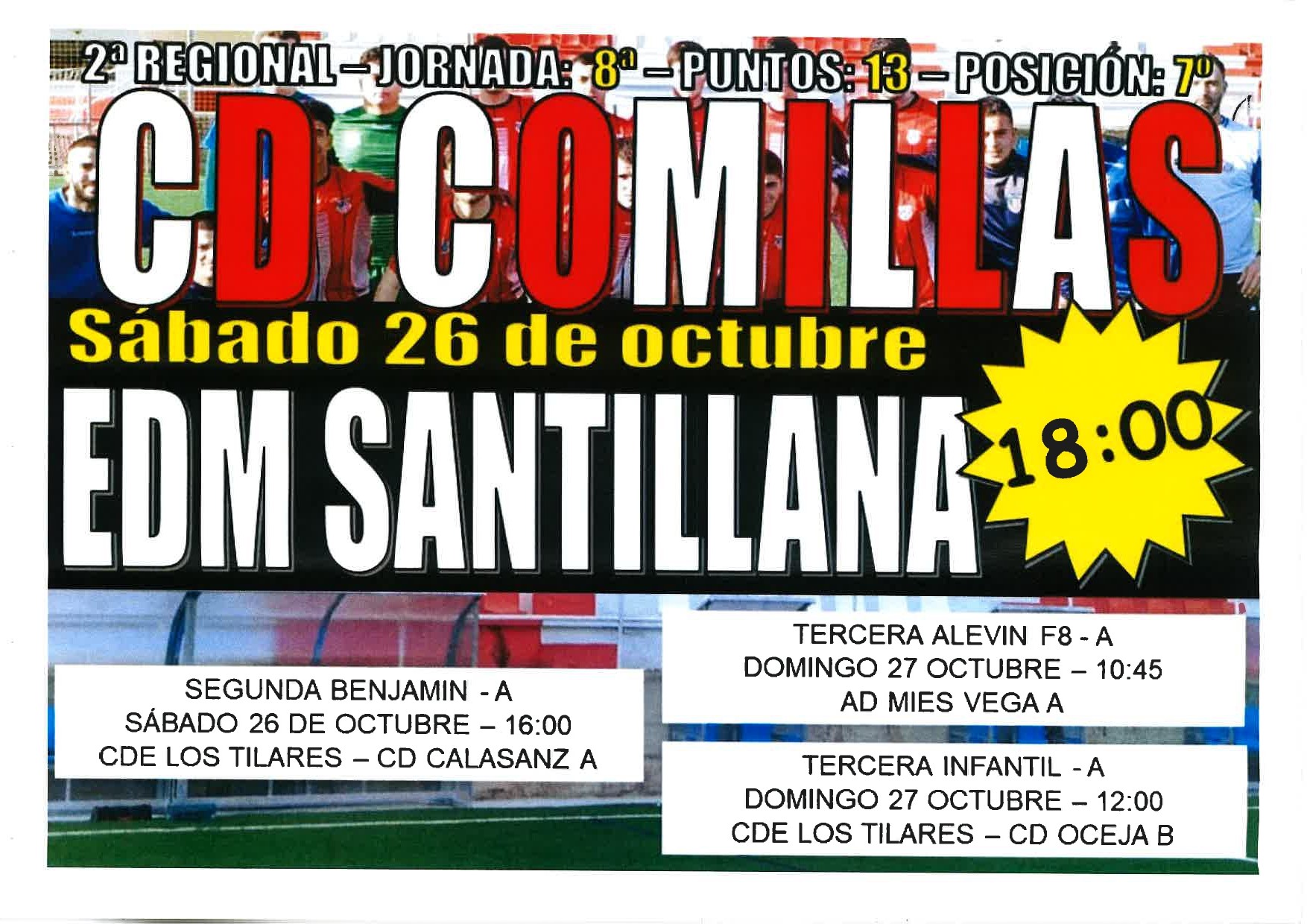 PARTIDO DE FÚTBOL CD COMILLAS – EDM SANTILLANA