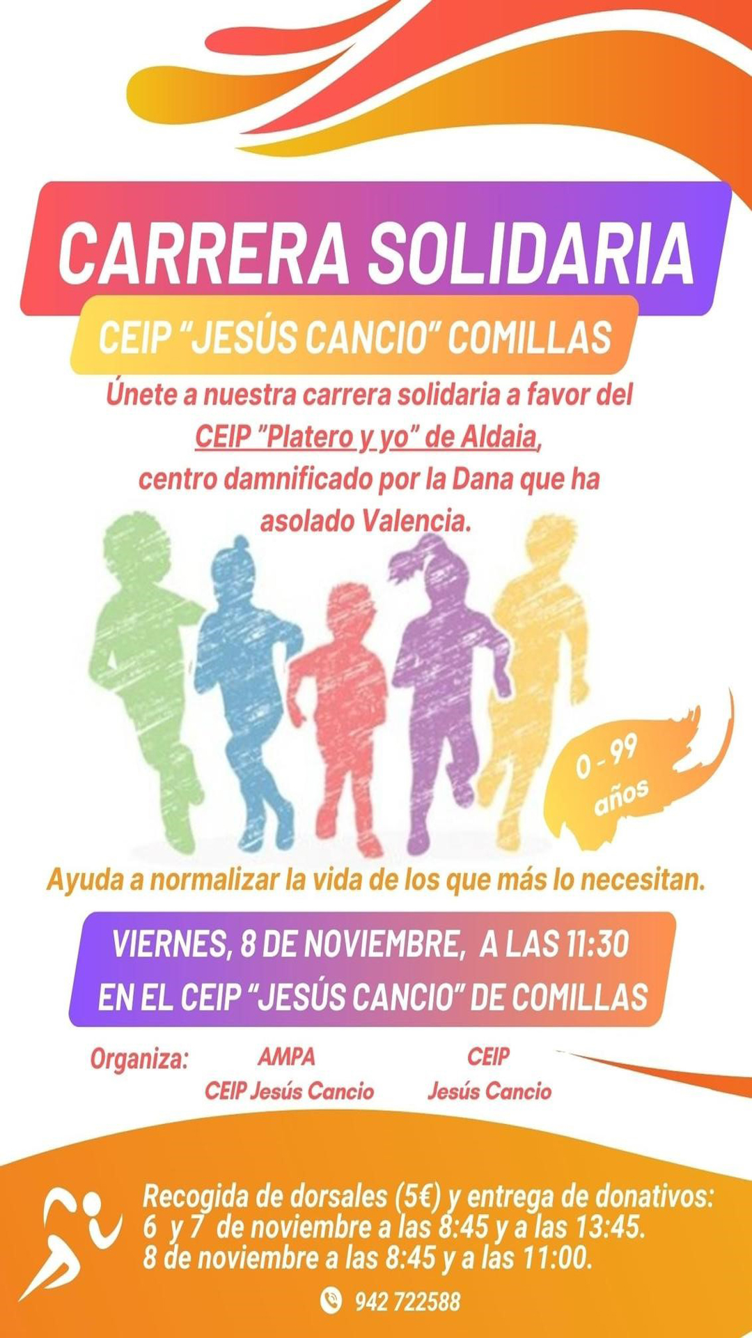 CARRERA SOLIDARIA CEIP « JESUS CANCIO » COMILLAS