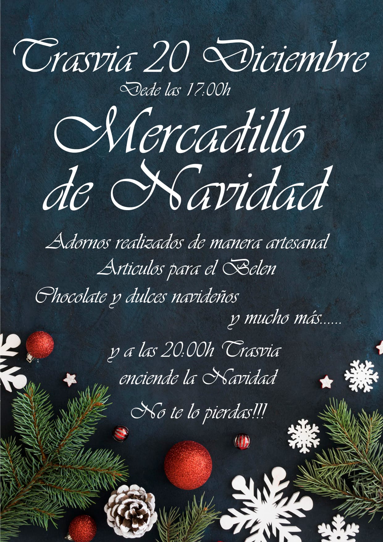 TRASVÍA ENCIENDE LA NAVIDAD Y MERCADILLO NAVIDEÑO