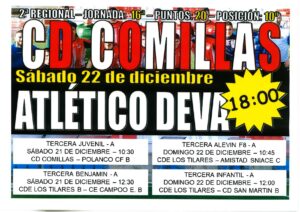 PARTIDO DE FÚTBOL CD COMILLAS – ATLÉTICO DEVA