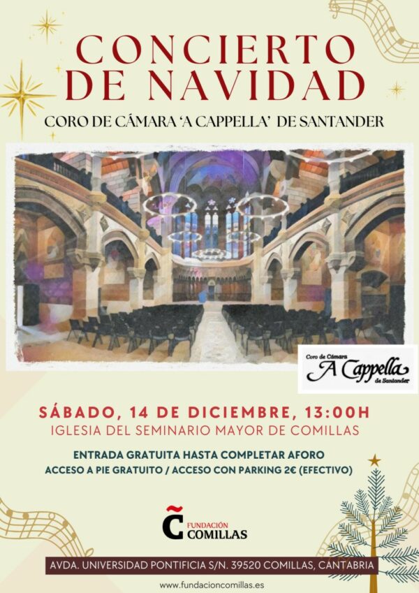 CONCIERTO NAVIDEÑO CORO DE CÁMARA ‘A CAPELLA DE SANTANDER